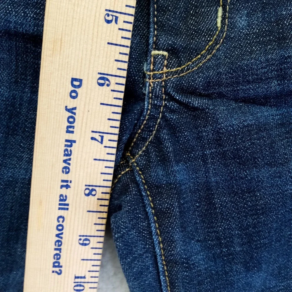 American Eagle Outfitters Artist Crop Dark Wash Denim Jeans Women's Size 6 - Picture 5 of 9